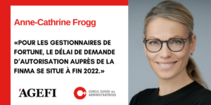 Anne-Cathrine Frogg dans Agefi