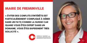 Marie de Fréminville à propos des conflits d'intérêts en Suisse